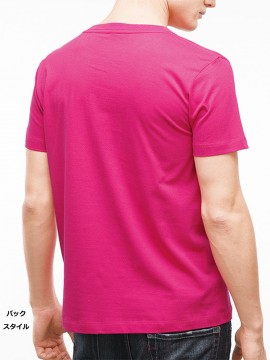 MS1141 5.3オンスユーロTシャツ(カラー)  バックスタイル