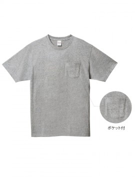 00109-PCT 5.6オンス ヘビーウェイト ポケットTシャツ ポケット付